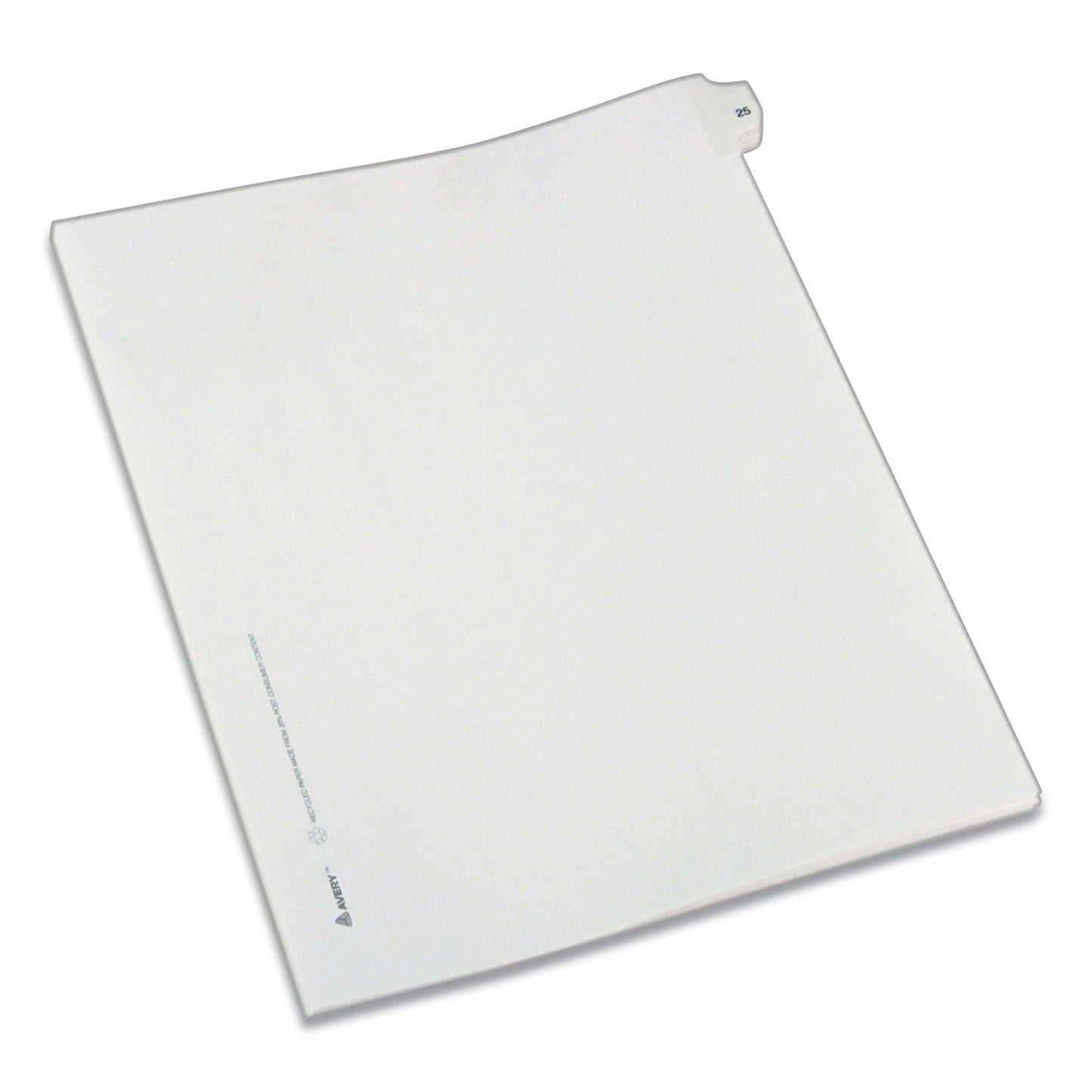 Avery Preprinted Legal Exhibit Side Tab Index Dividers, Allstate Style, 10-Tab, 25, 11 x 8.5, White, 25/Pack