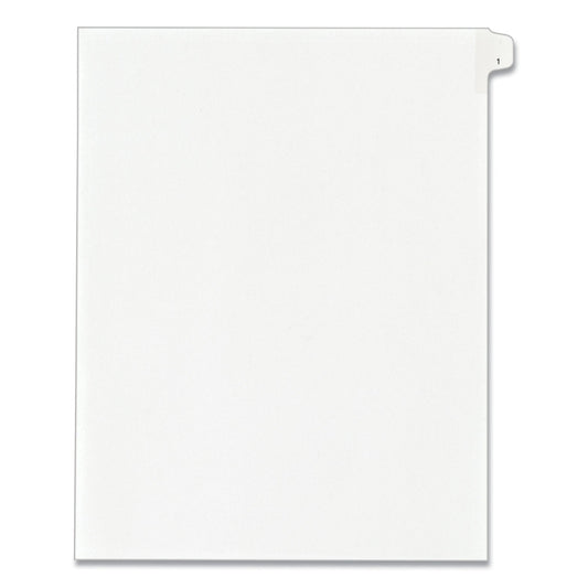 Avery Preprinted Legal Exhibit Side Tab Index Dividers, Allstate Style, 10-Tab, 1, 11 x 8.5, White, 25/Pack