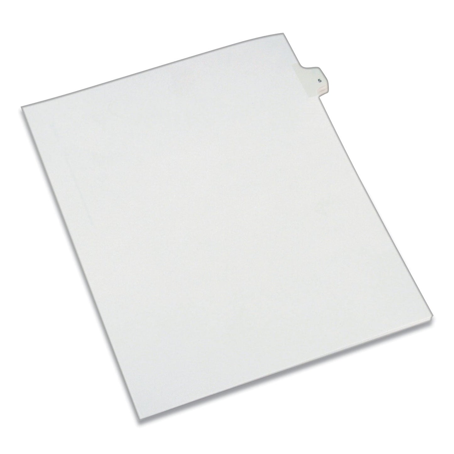 Avery Preprinted Legal Exhibit Side Tab Index Dividers, Allstate Style, 10-Tab, 5, 11 x 8.5, White, 25/Pack