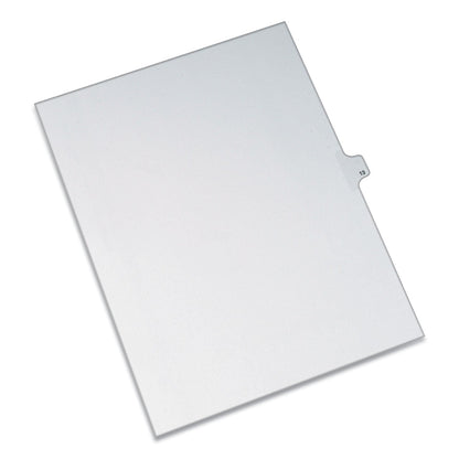Avery Preprinted Legal Exhibit Side Tab Index Dividers, Allstate Style, 10-Tab, 13, 11 x 8.5, White, 25/Pack