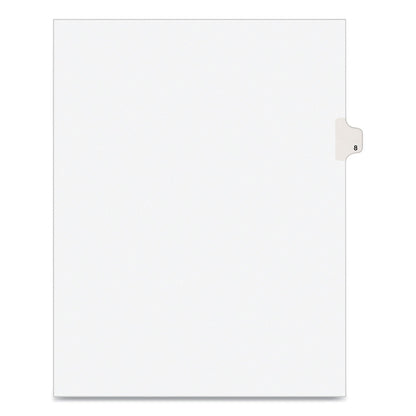 Avery Preprinted Legal Exhibit Side Tab Index Dividers, Avery Style, 10-Tab, 8, 11 x 8.5, White, 25/Pack
