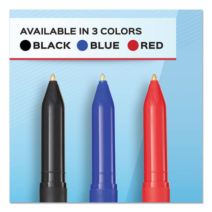 Paper Mate Write Bros. Ballpoint Pen Value Pack, Stick, Medium 1 mm, Black Ink, Black Barrel, 60/Pack