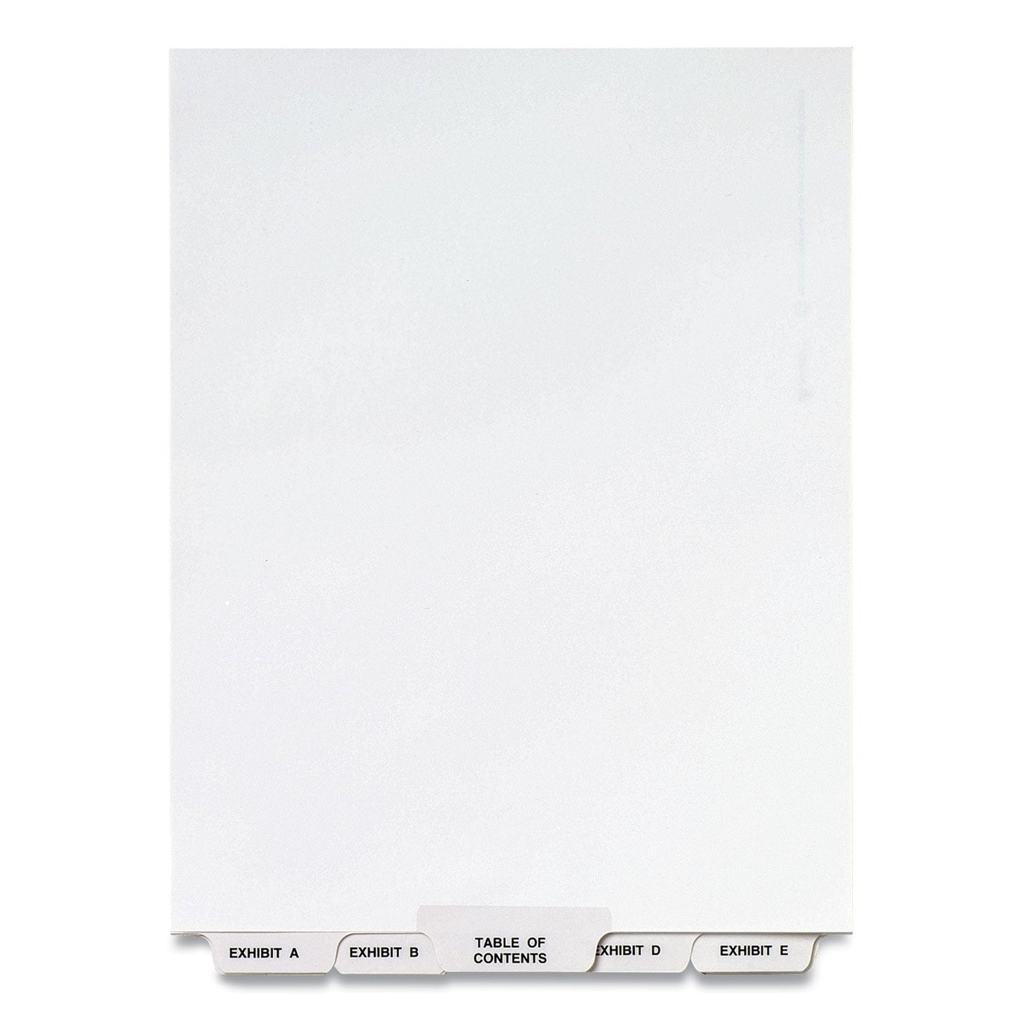 Avery Preprinted Legal Exhibit Bottom Tab Index Dividers, Avery Style, 27-Tab, Exhibit A to Exhibit Z, 11 x 8.5, White, 1 Set