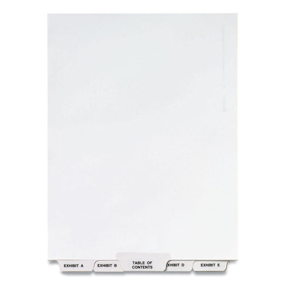 Avery Preprinted Legal Exhibit Bottom Tab Index Dividers, Avery Style, 27-Tab, Exhibit A to Exhibit Z, 11 x 8.5, White, 1 Set
