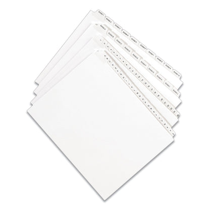 Avery Preprinted Legal Exhibit Side Tab Index Dividers, Allstate Style, 10-Tab, 25, 11 x 8.5, White, 25/Pack