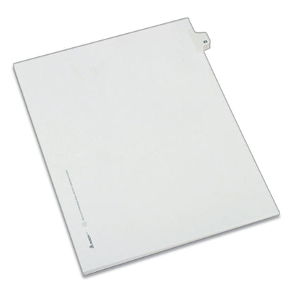 Avery Preprinted Legal Exhibit Side Tab Index Dividers, Allstate Style, 10-Tab, 23, 11 x 8.5, White, 25/Pack