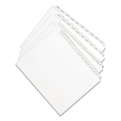 Avery Preprinted Legal Exhibit Side Tab Index Dividers, Allstate Style, 25-Tab, 76 to 100, 11 x 8.5, White, 1 Set, (1704)