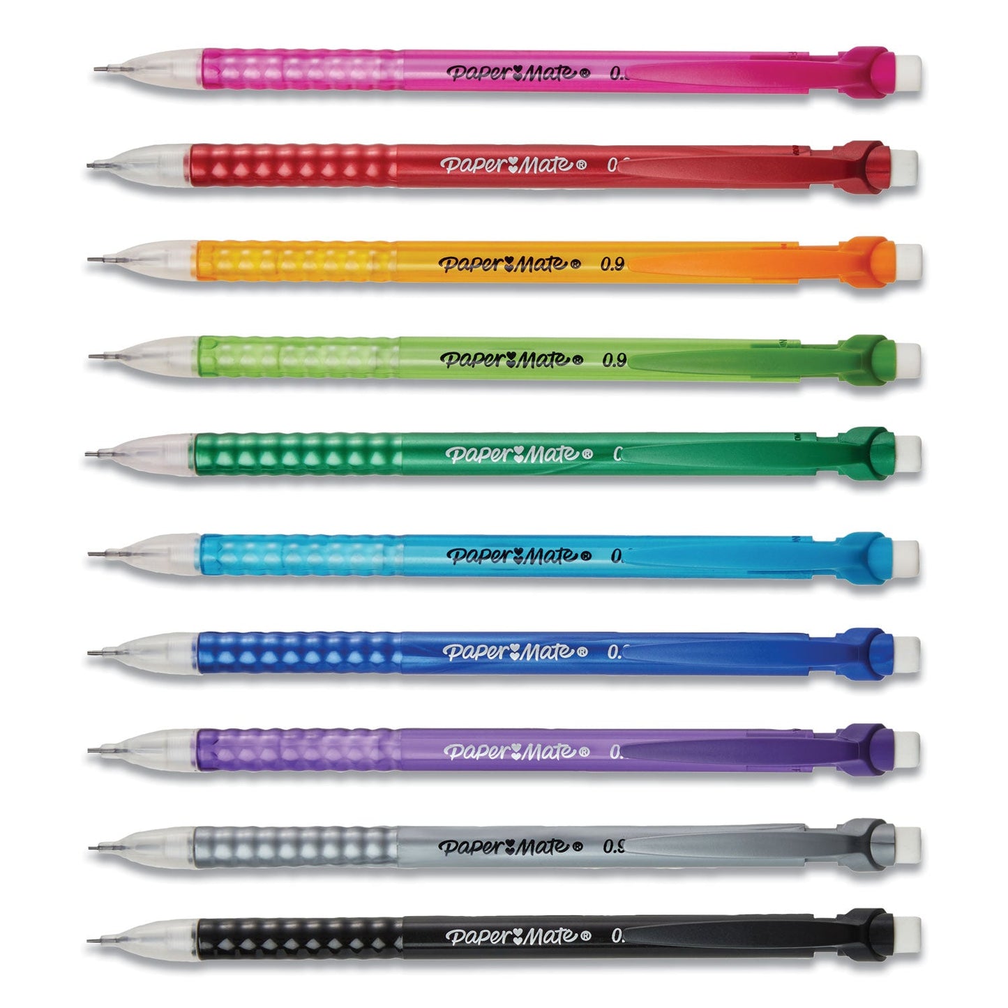 Paper Mate Write Bros Mechanical Pencil, 0.9 mm, HB (#2), Black Lead, Assorted Barrel Colors, 24/Pack