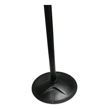 Kantek Floor Stand for Sanitizer Dispensers, Height Adjustable from 50" to 60", Black