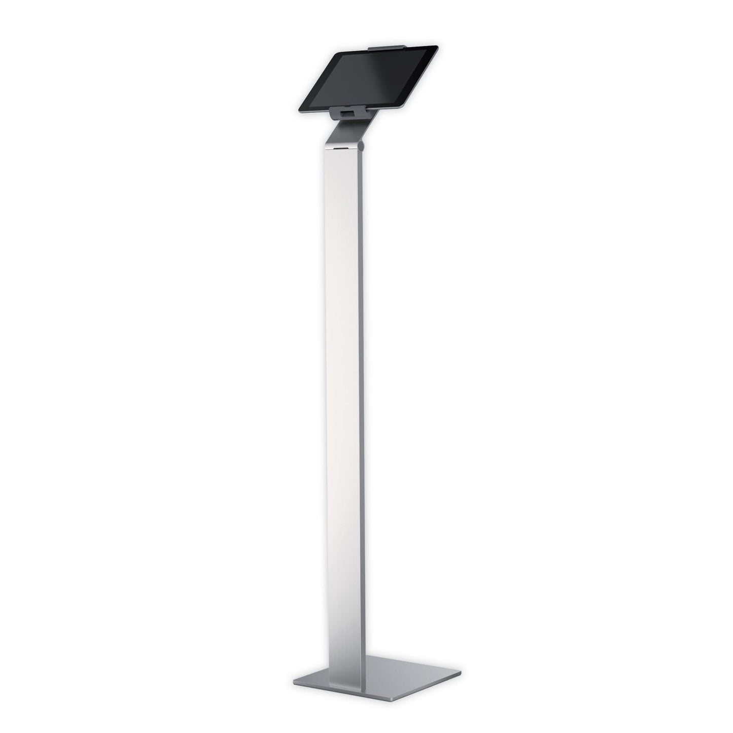 Durable Floor Stand Tablet Holder, Silver/Charcoal Gray