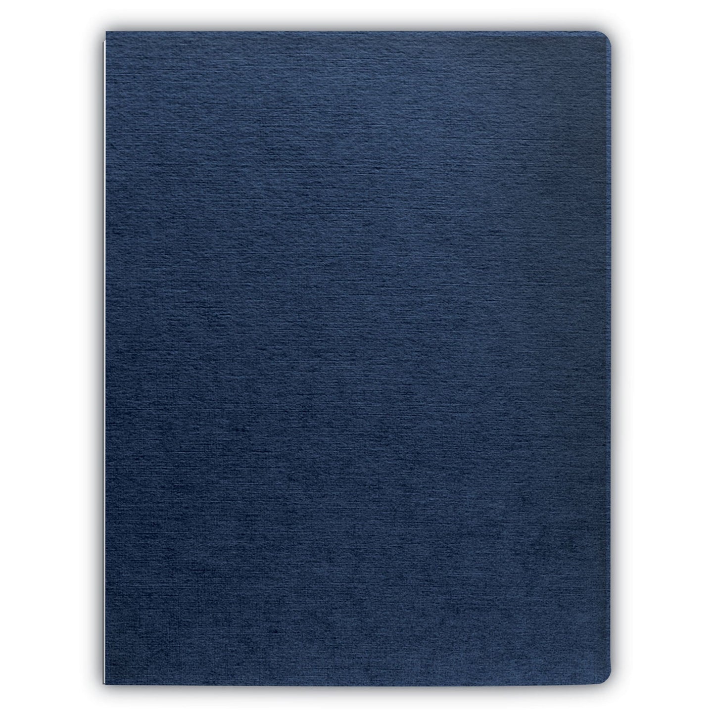 Fellowes Expressions Linen Texture Presentation Covers for Binding Systems, Navy, 11.25 x 8.75, Unpunched, 200/Pack