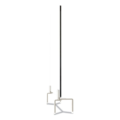 Ghent Clear Partition Extender with Attached Clamp, 36 x 3.88 x 24, Thermoplastic Sheeting