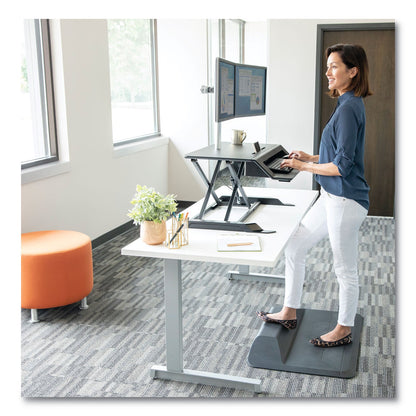 Fellowes Lotus LT Sit-Stand Workstation, 34.38" x 28.38" x 7.62", Black