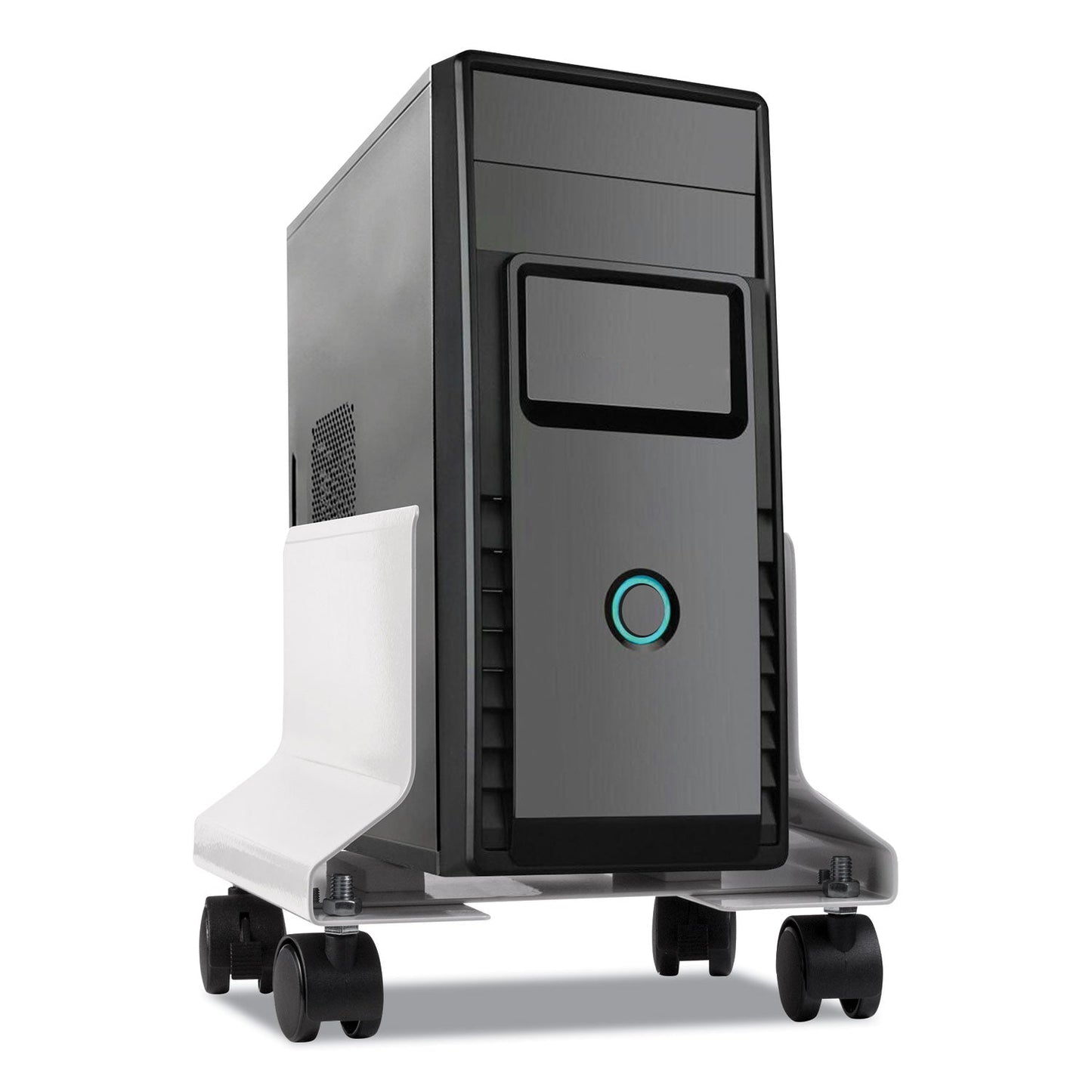 Fellowes Premium CPU Stand, Supports 50 lb, 8w x 9d x 9.5h, Platinum