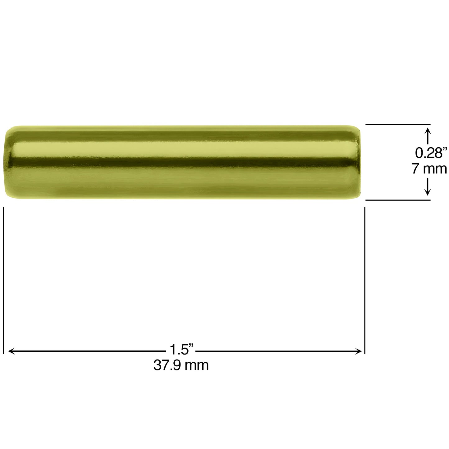 5mm to 6mm Green Aluminum Body Piercing Ball Removal Tool