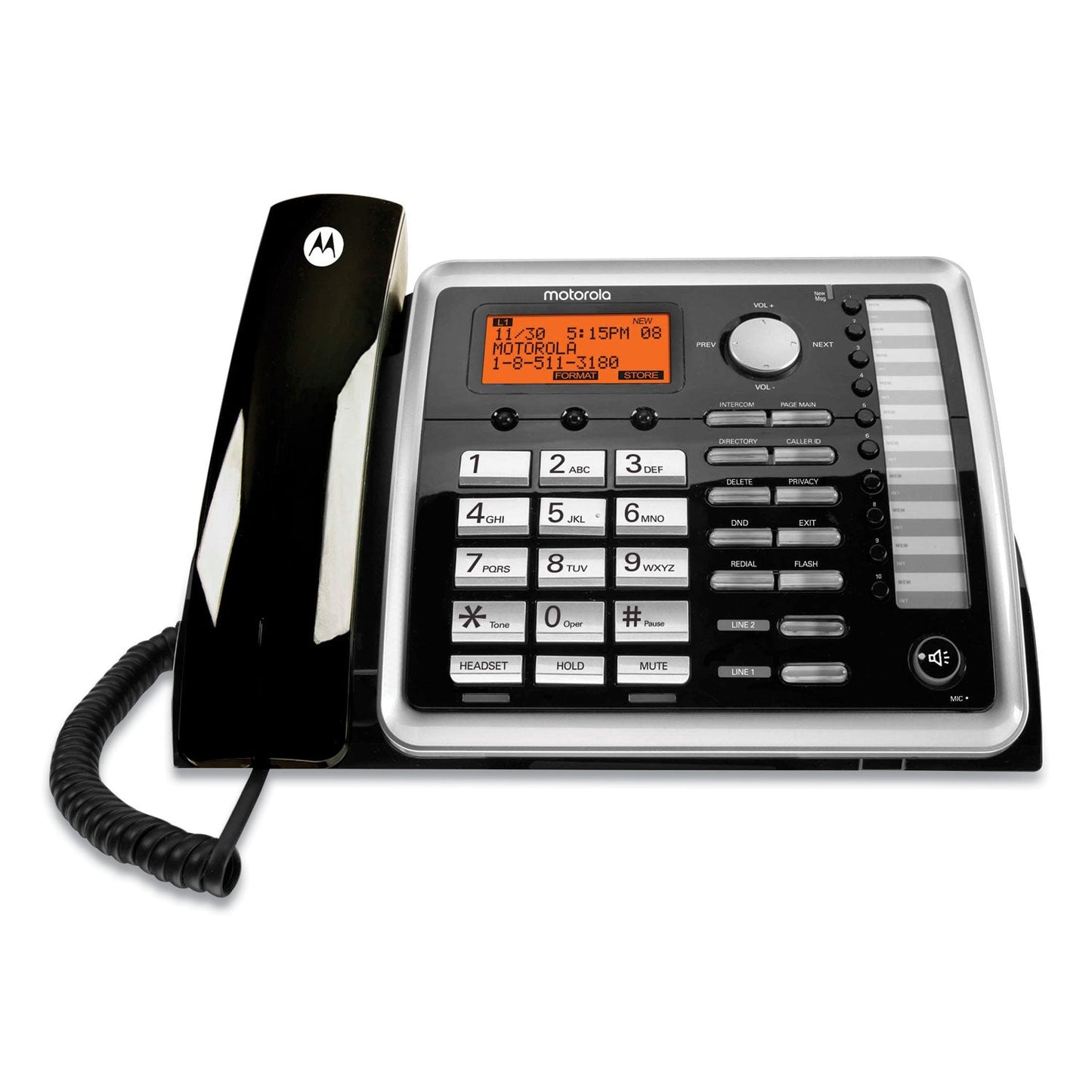 Motorola ViSYS 25260 Two-Line Corded Wireless Speakerphone