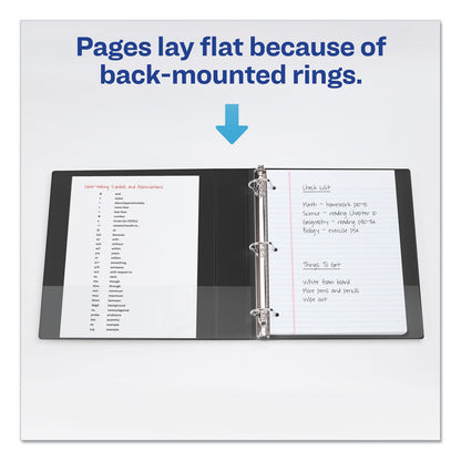 Avery Durable View Binder with DuraHinge and Slant Rings, 3 Rings, 1" Capacity, 11 x 8.5, Aqua