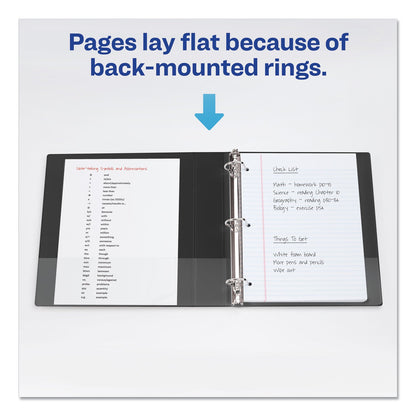 Avery Durable View Binder with DuraHinge and Slant Rings, 3 Rings, 2" Capacity, 11 x 8.5, Blue