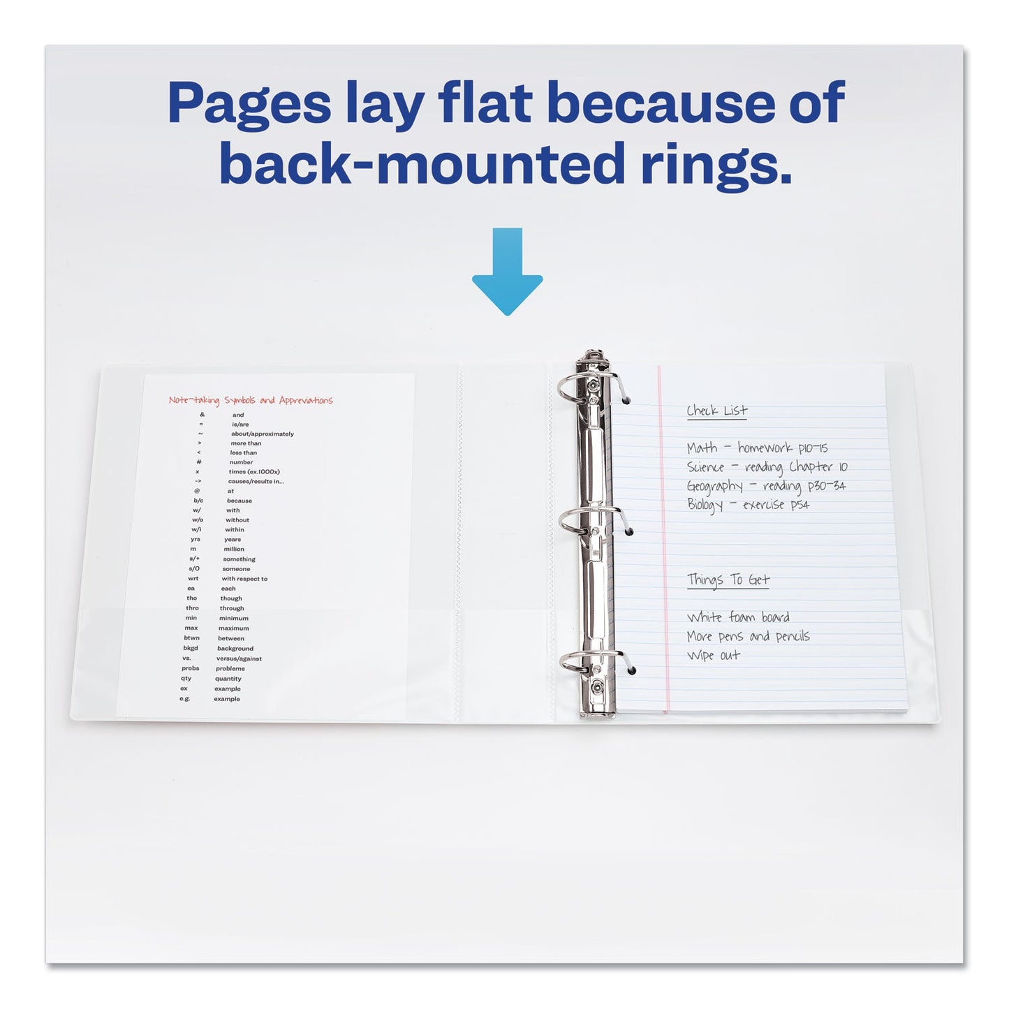 Avery Durable View Binder with DuraHinge and Slant Rings, 3 Rings, 2" Capacity, 11 x 8.5, White, 4/Pack