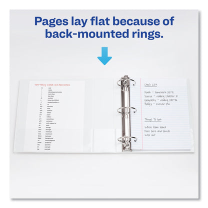 Avery Economy View Binder with Round Rings , 3 Rings, 1" Capacity, 11 x 8.5, White, (5711)