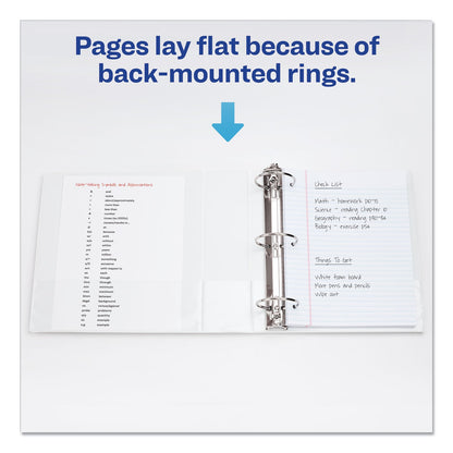 Avery Economy View Binder with Round Rings , 3 Rings, 1.5" Capacity, 11 x 8.5, White, (5726)