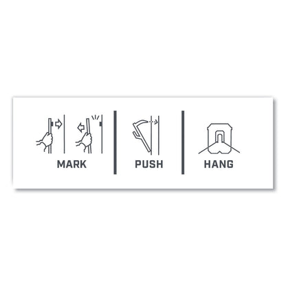3M Claw Drywall Picture Hanger, Holds 15 lbs, 5 Hooks and 5 Spot Markers, Stainless Steel
