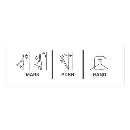 3M Claw Drywall Picture Hanger, Holds 25 lbs, 4 Hooks and 4 Spot Markers, Stainless Steel