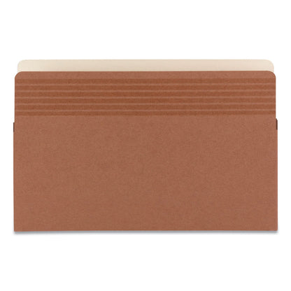 Smead Easy Grip Pockets, 3.5" Expansion, Legal Size, Redrope, 25/Box