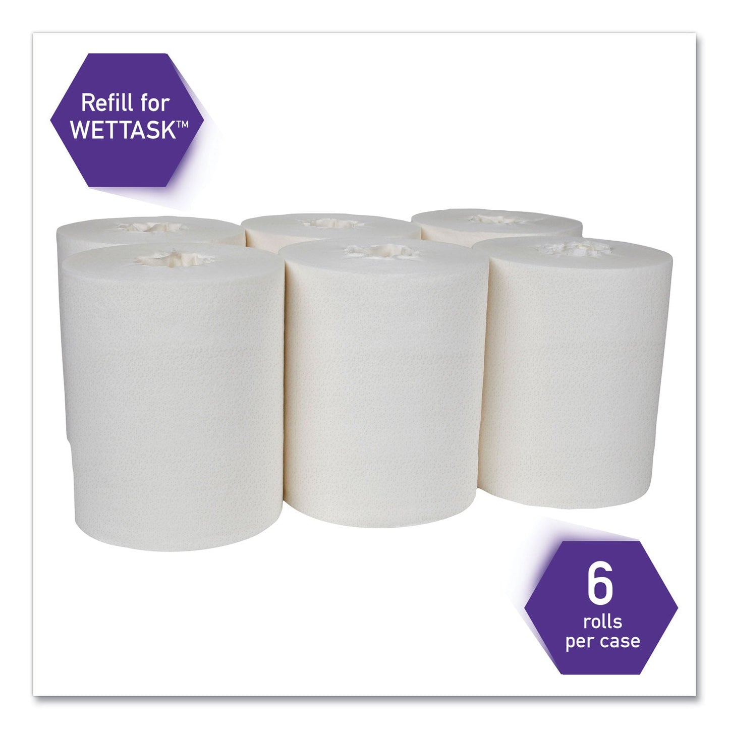 WypAll Critical Clean Wipers for Bleach, Disinfectants, Sanitizers, WetTask Customizable Wet Wiping System, 140/Roll, 6 Rolls/Carton