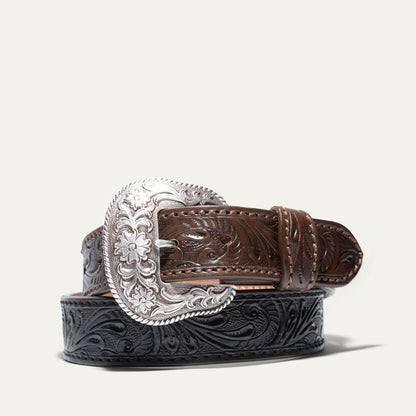 Hand-Tooled Western Billet Belt