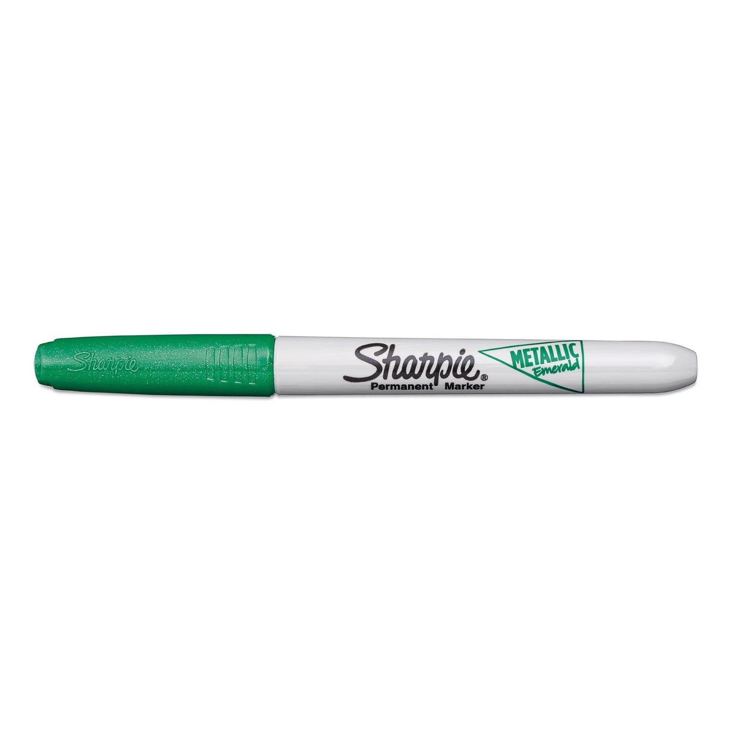 Sharpie Metallic Fine Point Permanent Markers, Fine Bullet Tip, Green, Dozen