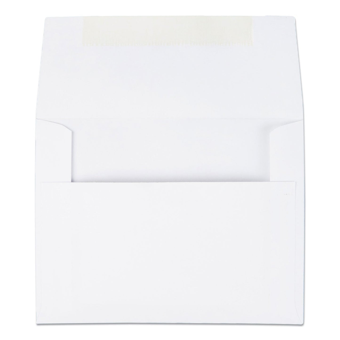 Quality Park Greeting Card/Invitation Envelope, A-2, Square Flap, Gummed Closure, 4.38 x 5.75, White, 100/Box