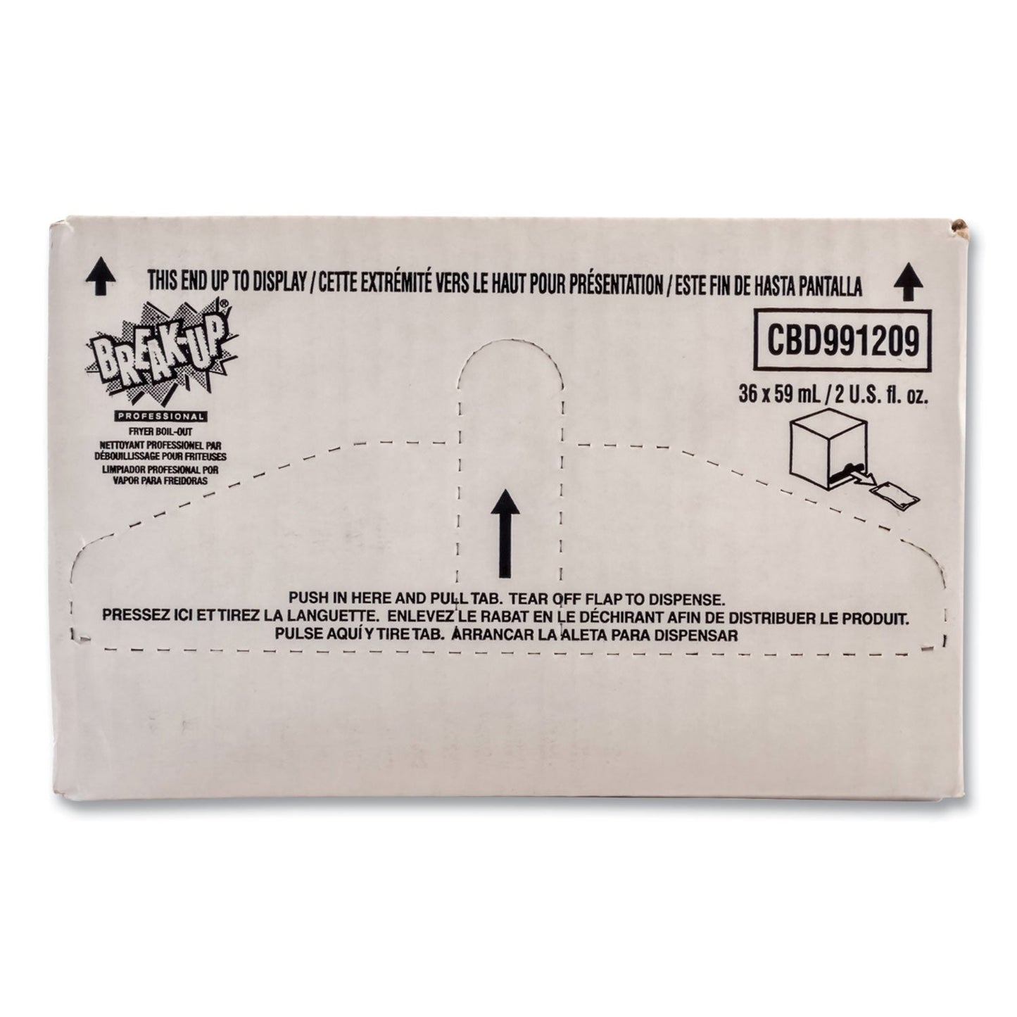 BREAK-UP Fryer Boil-Out, Ready to Use, 2 oz Packet, 36/Carton