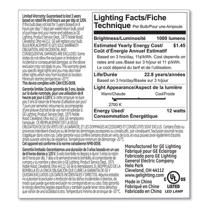 GE LED PAR30 Dimmable Warm White Flood Light Bulb, 2700K, 12 W