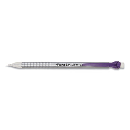 Paper Mate Write Bros Mechanical Pencil, 0.5 mm, HB (#2), Black Lead, Silver Barrel with Assorted Clip Colors, 24/Pack