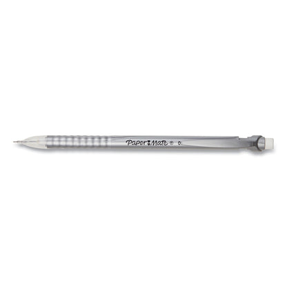 Paper Mate Write Bros Mechanical Pencil, 0.5 mm, HB (#2), Black Lead, Silver Barrel with Assorted Clip Colors, 24/Pack