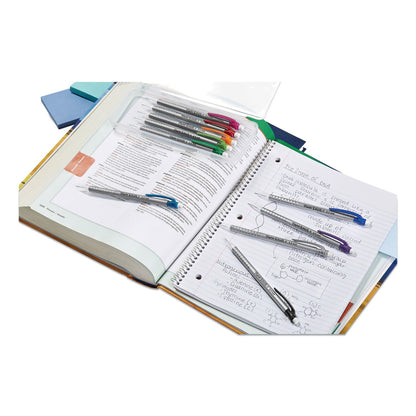 Paper Mate Write Bros Mechanical Pencil, 0.5 mm, HB (#2), Black Lead, Silver Barrel with Assorted Clip Colors, 24/Pack