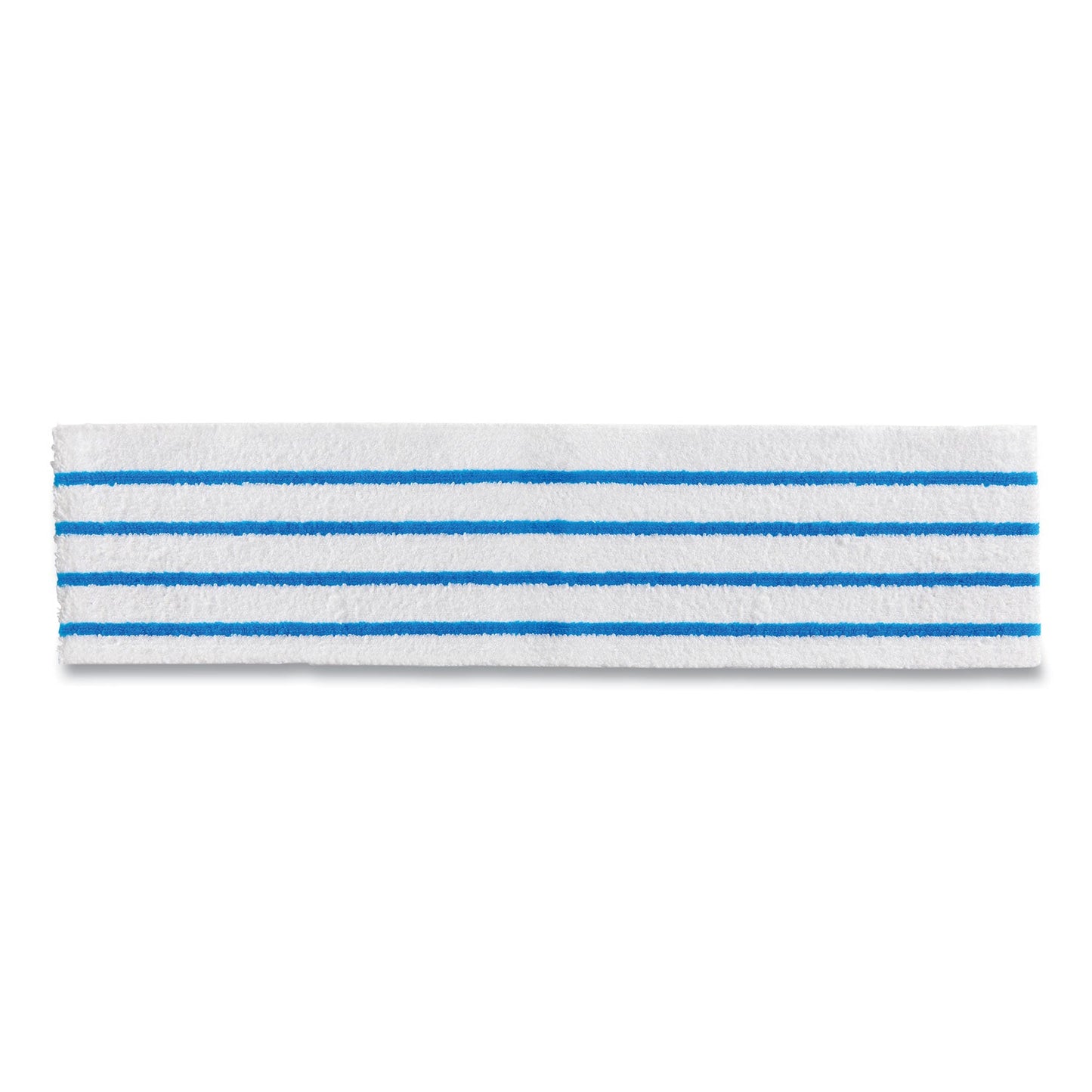 Rubbermaid Disposable Microfiber Pad, 4.75 x 19, White/Blue Stripes, 50/Pack, 3 Packs/Carton