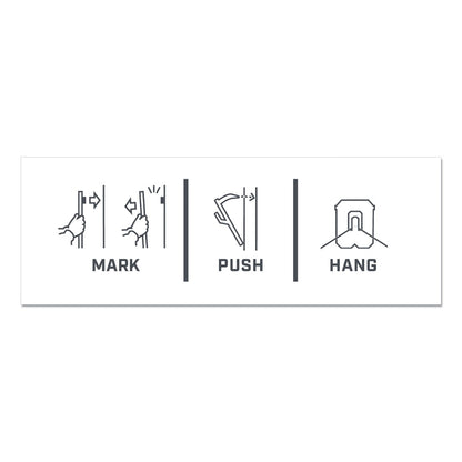 3M Claw Drywall Picture Hanger, Holds 45 lbs, 3 Hooks and 3 Spot Markers, Stainless Steel