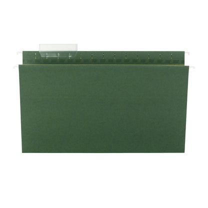 Smead TUFF Hanging Folders with Easy Slide Tab, Legal Size, 1/3-Cut Tabs, Standard Green, 20/Box