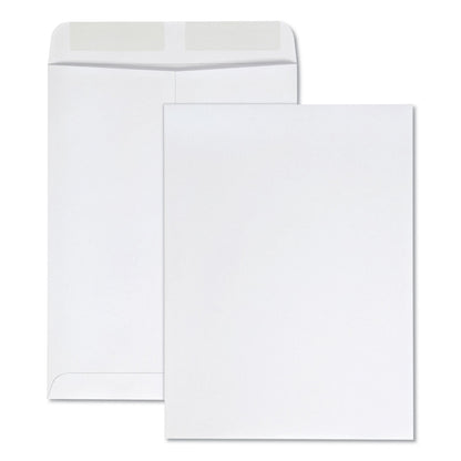 Quality Park Catalog Envelope, 28 lb Bond Weight Kraft, #10 1/2, Square Flap, Gummed Closure, 9 x 12, White, 100/Box