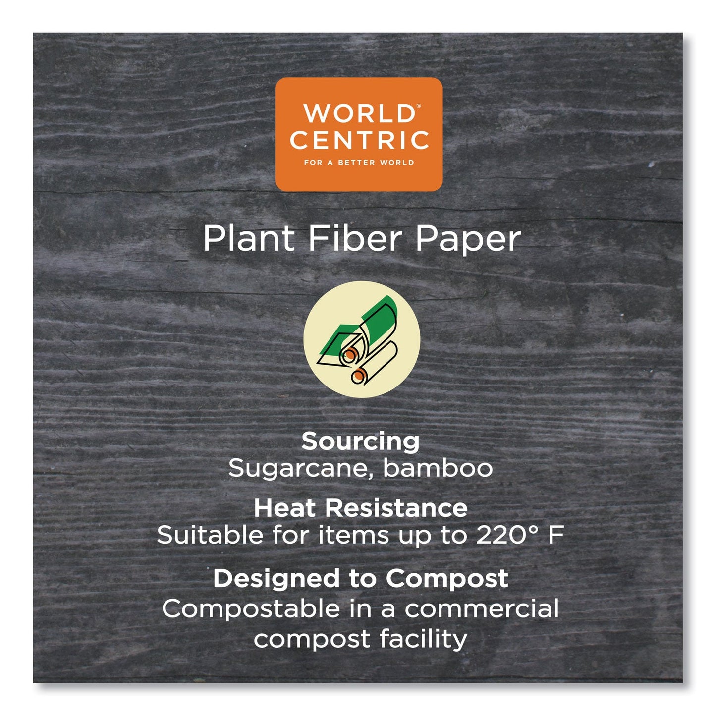 World Centric NoTree Paper Hot Cups, 12 oz, Natural, 1,000/Carton