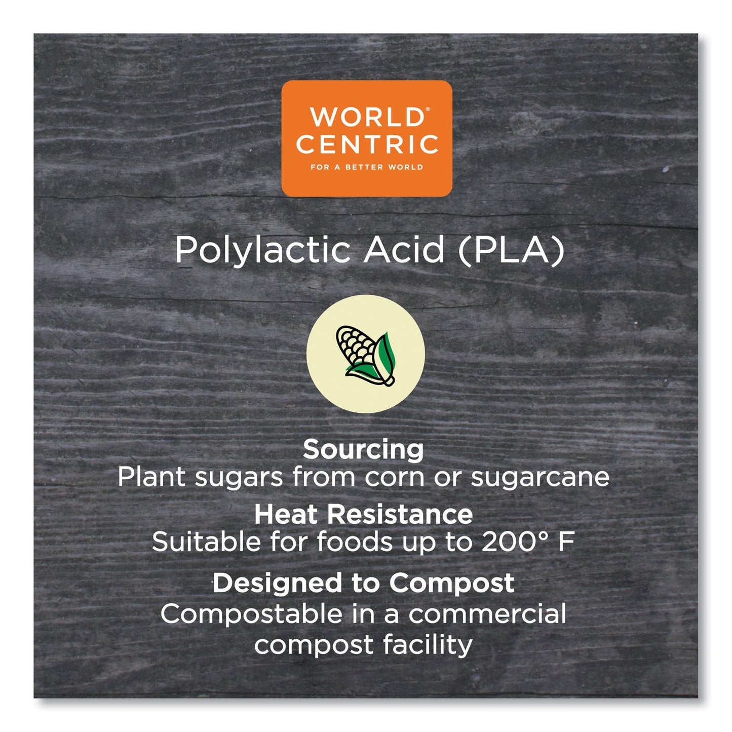 World Centric PLA Clear Cold Cups, 9 oz, Clear, 1,000/Carton
