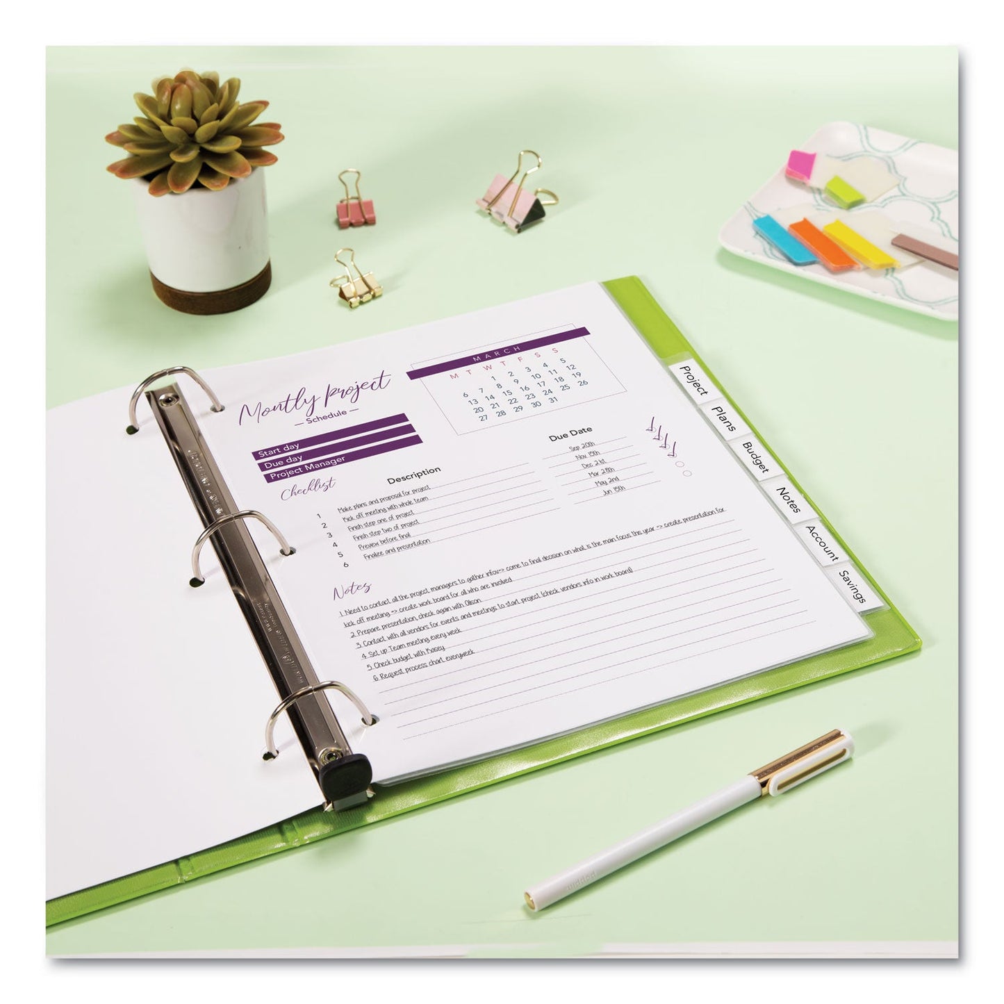 Avery Insertable Big Tab Plastic Dividers, 8-Tab, 11 x 8.5, Clear, 1 Set