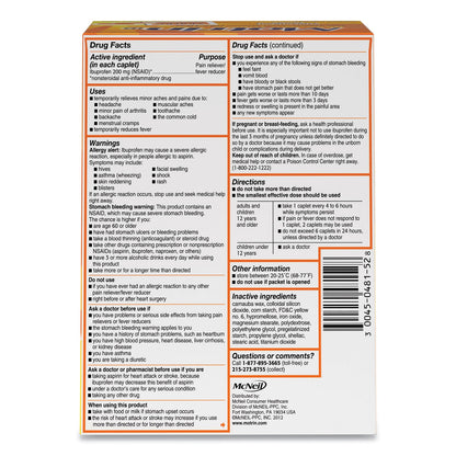 Motrin Ibuprofen Tablets, Two-Pack, 50 Packs/Box