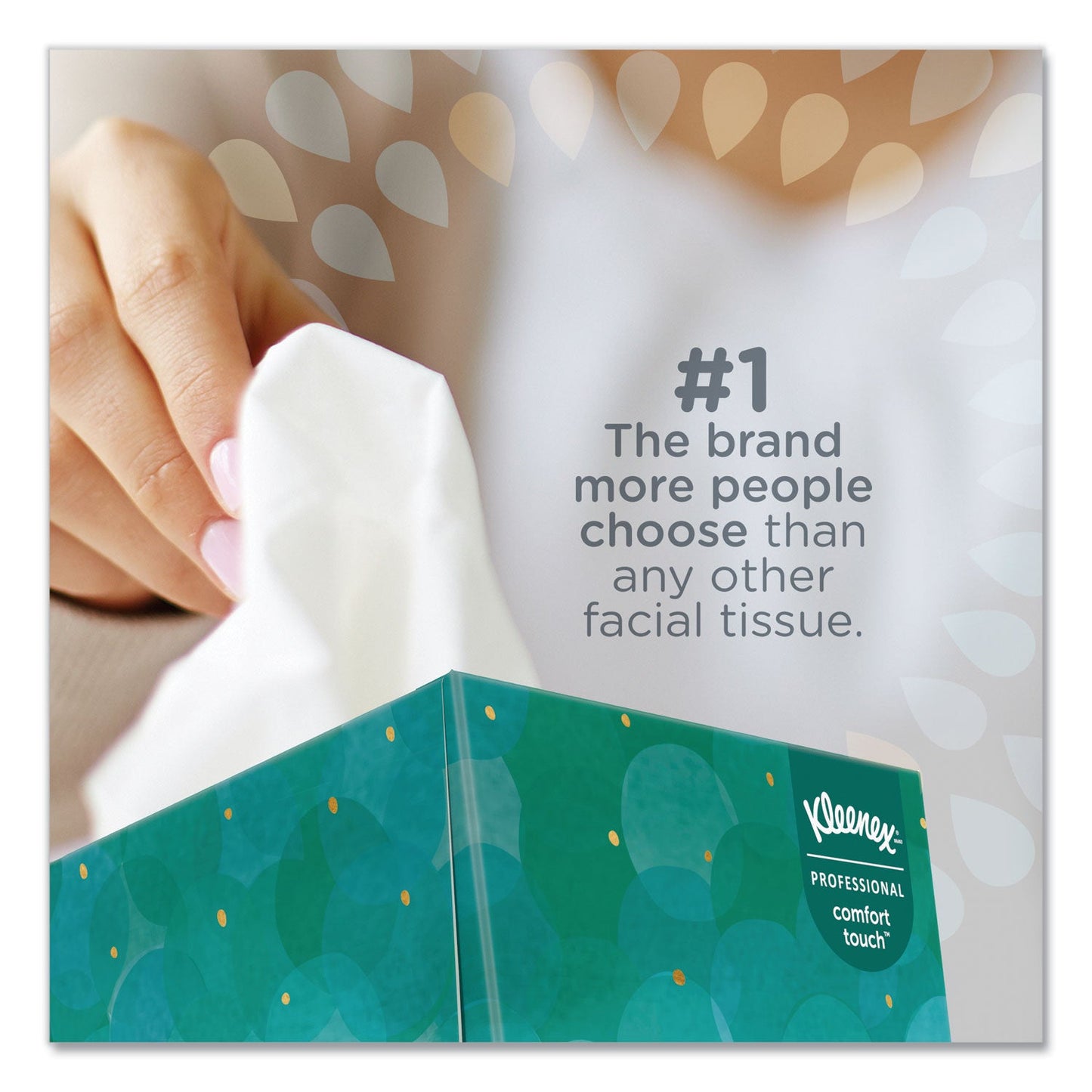 Kleenex Boutique White Facial Tissue for Business, Pop-Up Box, 2-Ply, 95 Sheets/Box, 6 Boxes/Pack