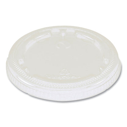 World Centric PLA Lids for Fiber Cups, 3.1" Diameter x 0.4"h, Clear, Plastic, 1,000/Carton
