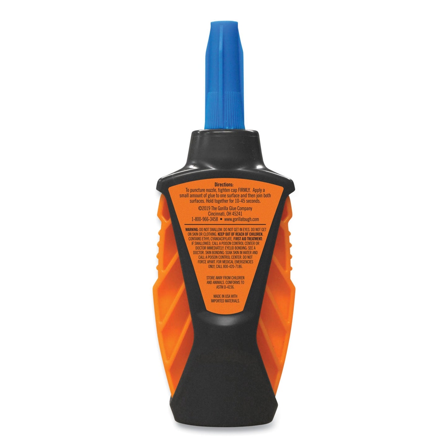 Gorilla Super Glue Micro Precise, 0.19 oz, Dries Clear, 4/Carton