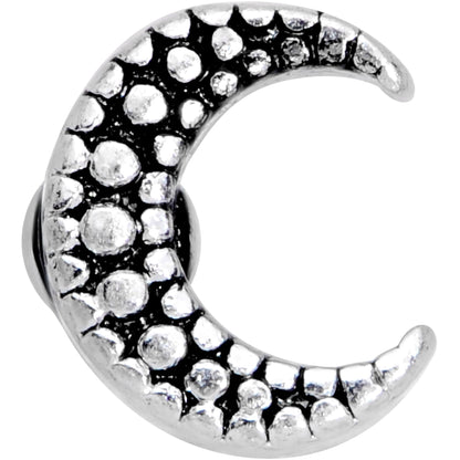 20G 5/16 Textured Crescent Moon Nose Bone