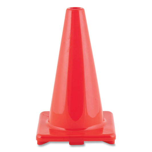 Champion Sports Hi-Visibility Vinyl Cones, 18" Tall, Orange